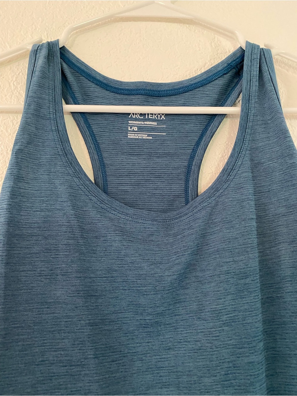 NWT Arc'teryx Taema Tank Top Women's Size L Large Blue Heather Racerback Running - Picture 4 of 12